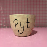 Falkeblik Keramik Kop Cortado "Pyt" Blomster