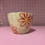 Falkeblik Keramik Kop Cortado "Pyt" Blomster