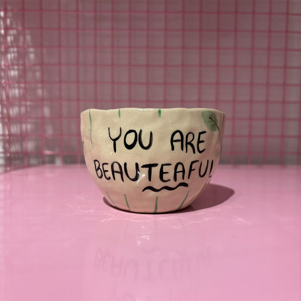 Falkeblik Keramik Kop Cortado "You Are BeauTEAful"