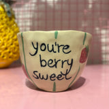 Falkeblik Keramik Kop Cortado "You're Berry Sweet"