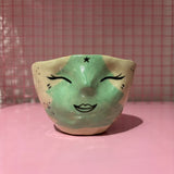 Falkeblik Keramik Kop Grønt Juletræ Dalende Sne & Kælk