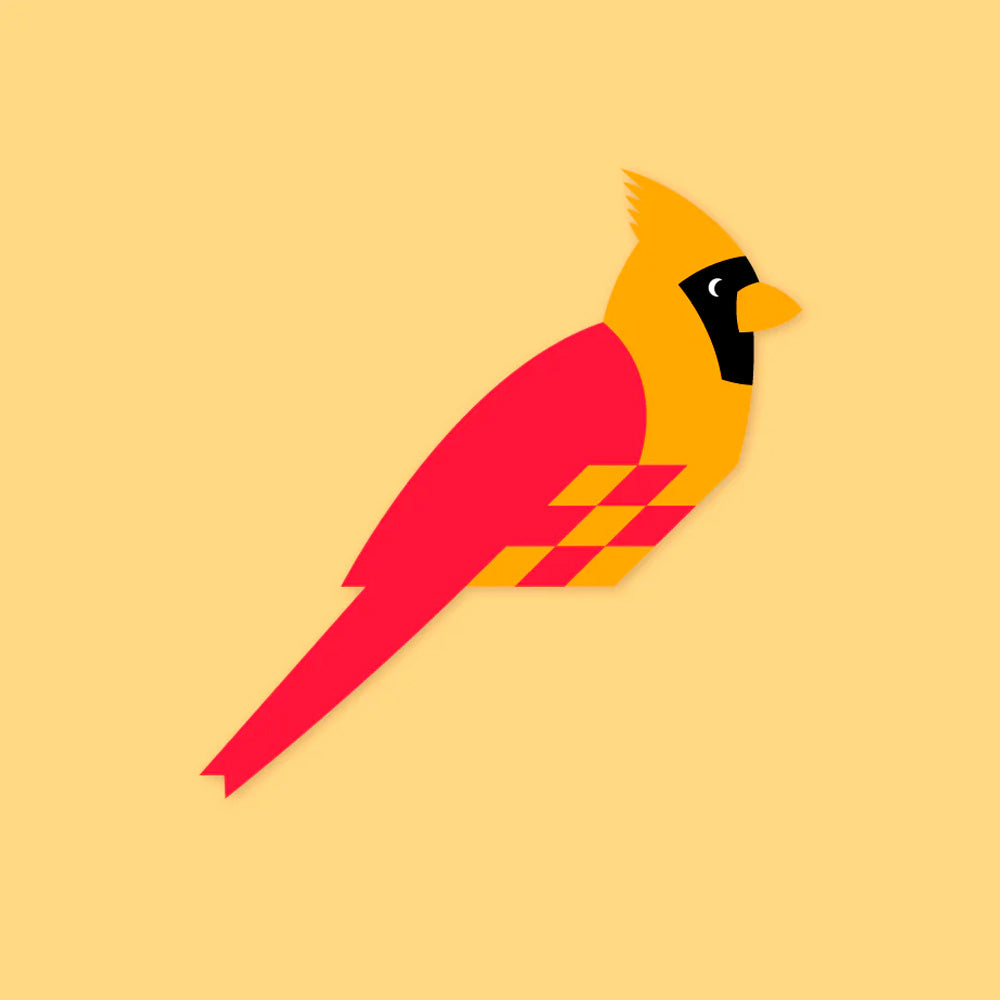 Flettede Fugle - Kardinal