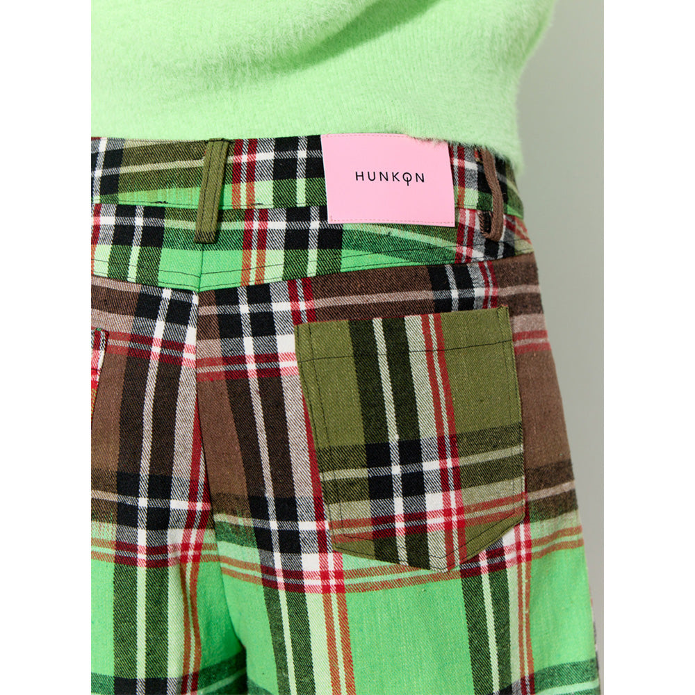 Hunkøn Ramone Shorts Green Tartan