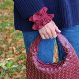 By Stær Kaisa Scrunchie Bordeaux Hårelastik