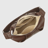 Silfen Studio Joan skuldertaske i cocoa brown set fra siden