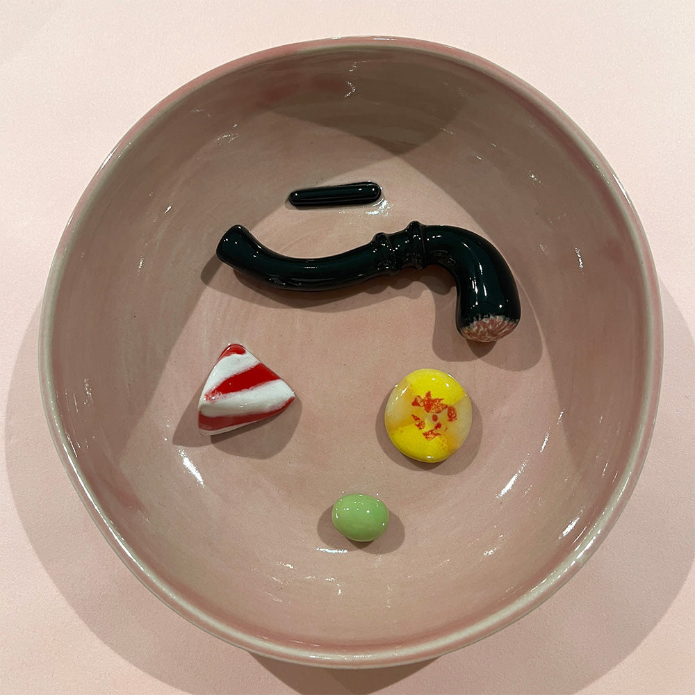 Julie Ebens Slikskål Lyserød Lakridspibe Bolsje #37