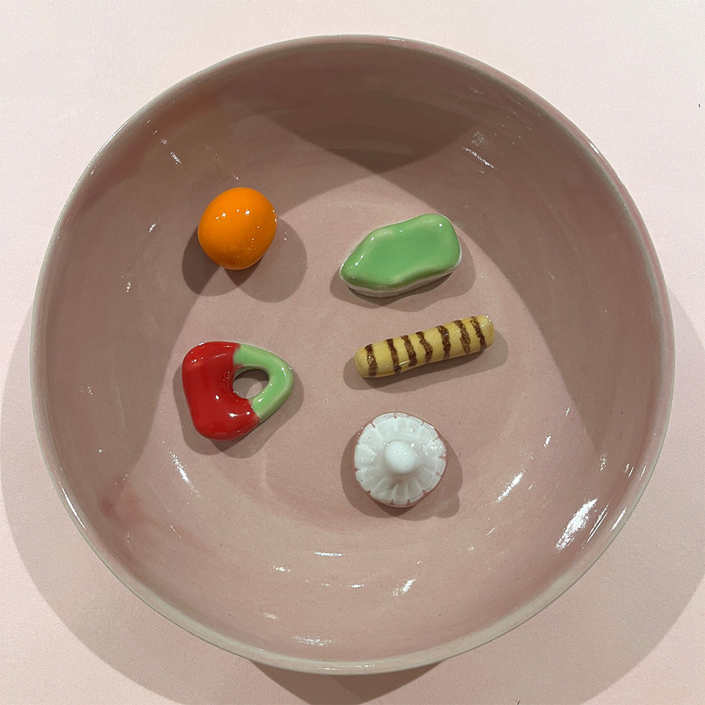 Julie Ebens Slikskål Lyserød Skumfrø Kirsebær #44