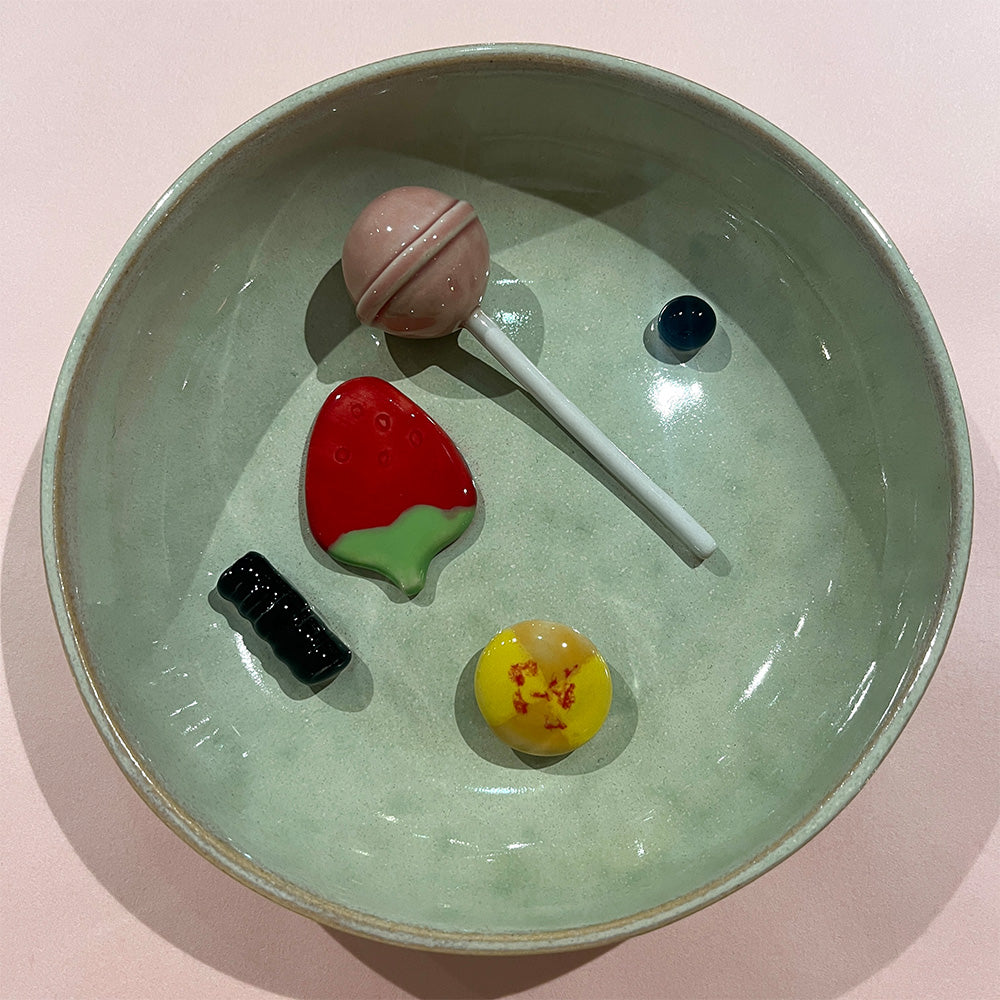 Julie Ebens Slikskål Mint Lyserød Slikkepind Jordbær #41