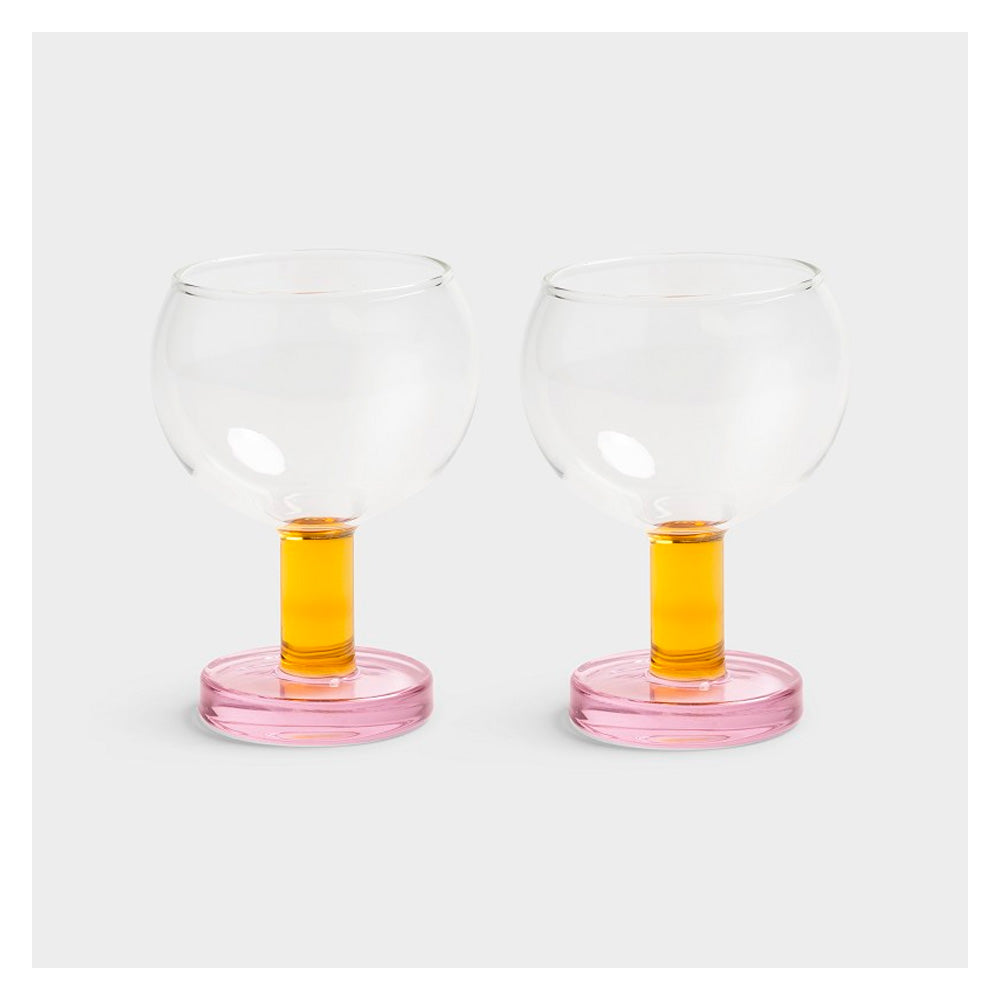 &Klevering Vinglas Canteen Pink 2 stk.