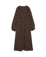 Lara Dress Brown Dot detalje