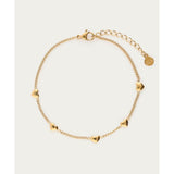 My Jewellery Armbånd 5 Hjerter Guld