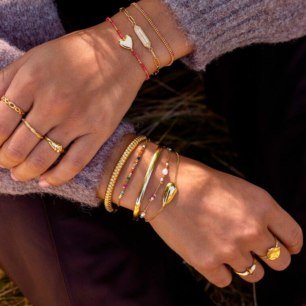 My Jewellery Armbånd Farverige Glasperler