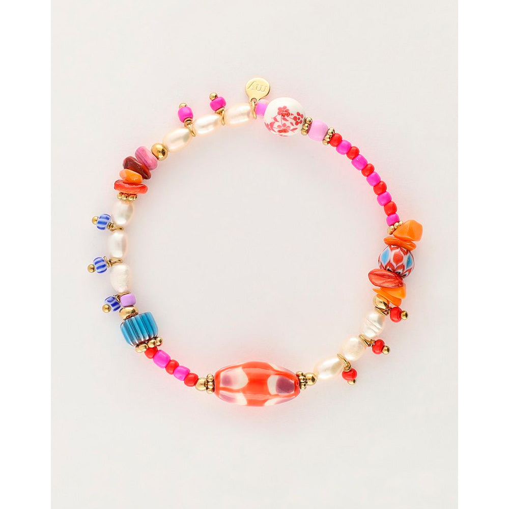 My Jewellery Armbånd Farverige Perler