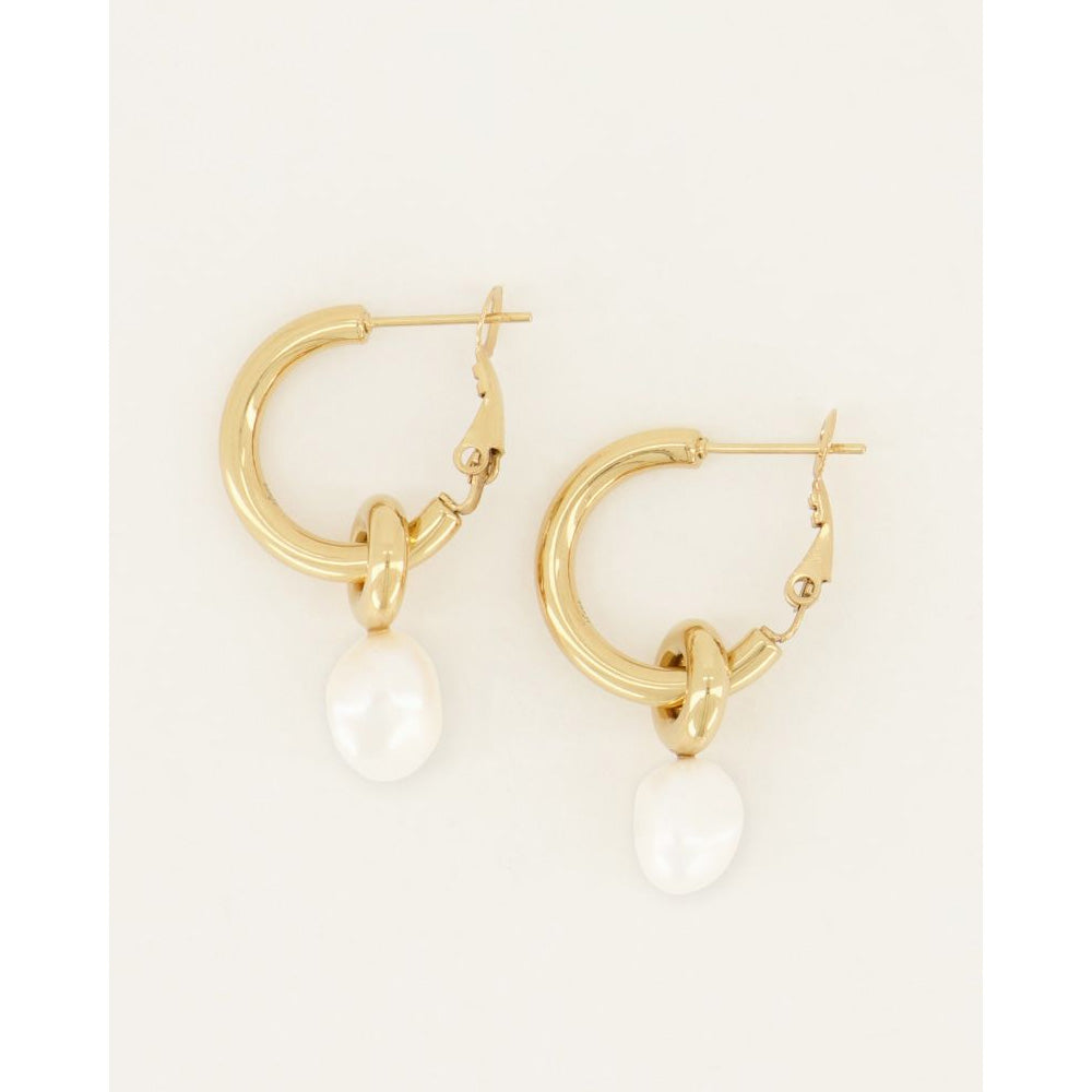 My Jewellery Smykker Hoops Ferskvandsperle