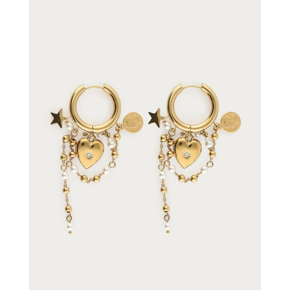 My Jewellery Smykker Hoops Hjerter Stjerner Kæder Hvid