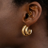 My Jewellery Smykker Øreringe Bold Double Row