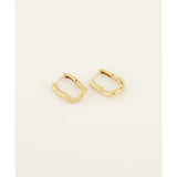 My Jewellery Smykker Øreringe Hoops Ovale Swirl Guld