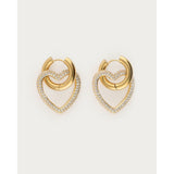 My Jewellery Smykker Øreringe Midnight Heart Rhinestones