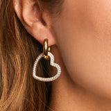 My Jewellery Smykker Øreringe Midnight Heart Rhinestones