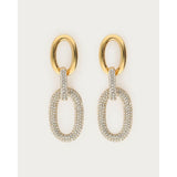 My Jewellery Smykker Øreringe Midnight Oval Drop Rhinestones