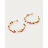 My Jewellery Smykker Øreringe Statement Hoop Multicoloured Stones