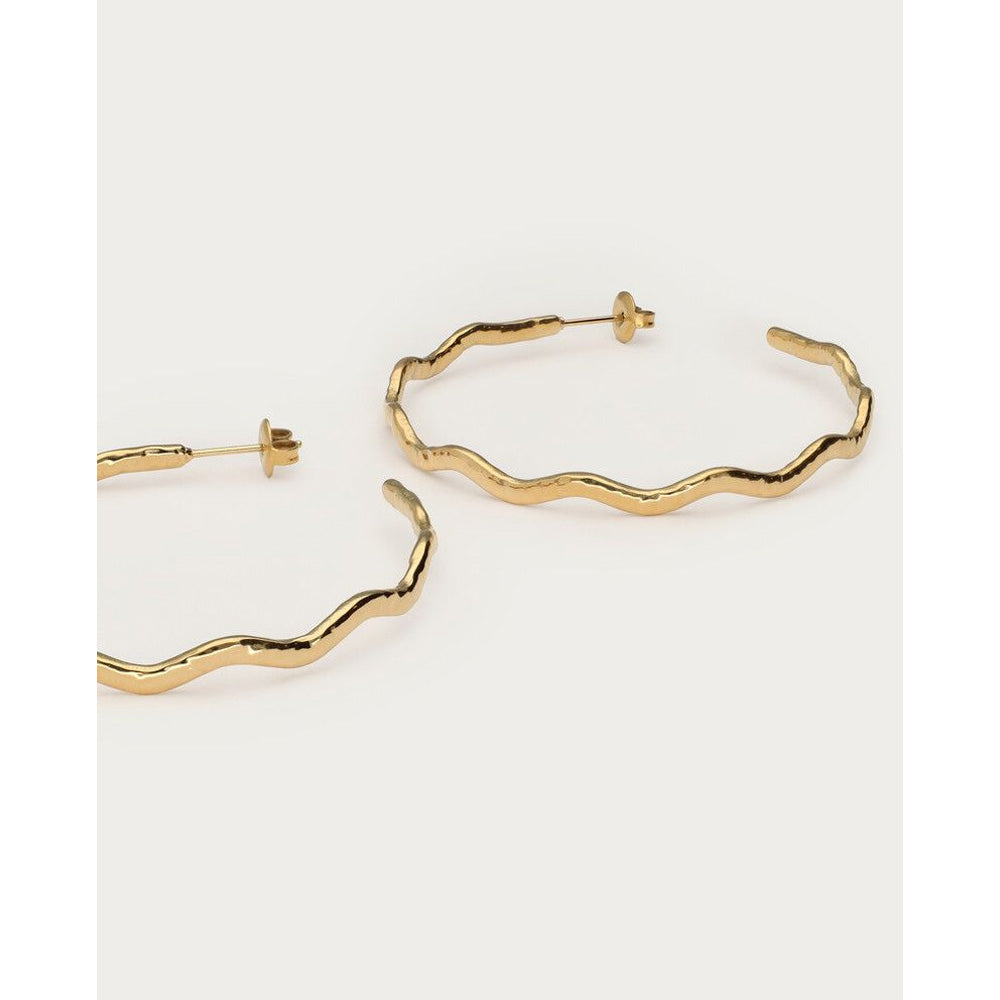 My Jewellery Smykker Øreringe Store Hoops Bølgede