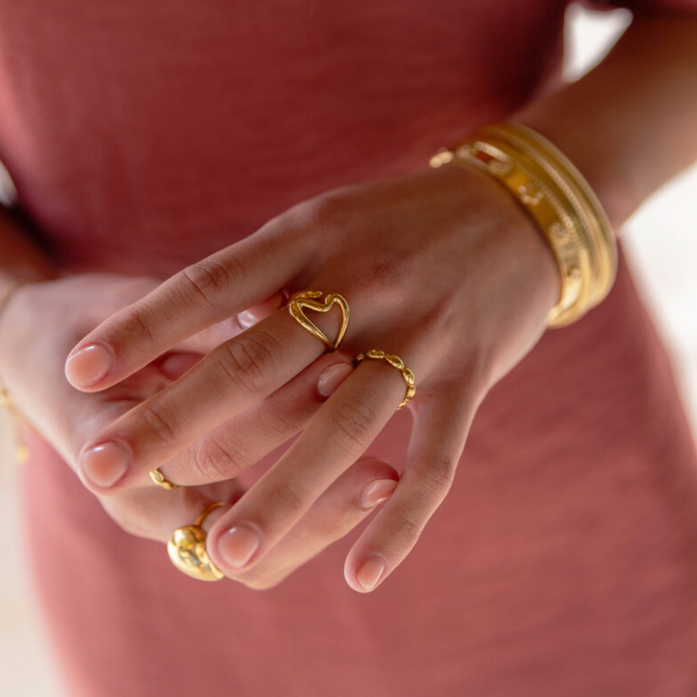 My Jewellery Smykker Statement Ring 2 Hjerter