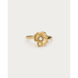 My Jewellery Ring Med Valmueblomst - Guldfarvet