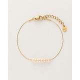 My Jewellery Smykker Armbånd Ferskvandsperler Stribe Guld
