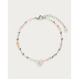 My Jewellery Smykker Armbånd Hjerte & Farvet Sten