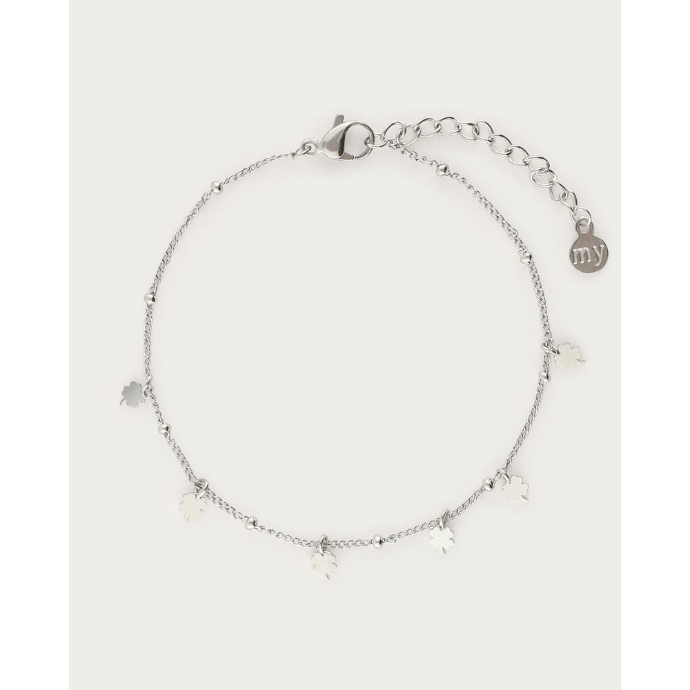 My Jewellery Smykker Armbånd Små Firkløvere Stål