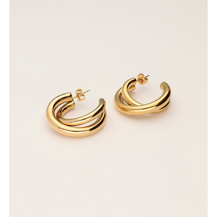 My Jewellery Smykker Creoler Bold earrings with crossover
