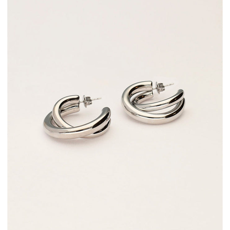 My Jewellery Smykker Creoler Bold earrings with crossover