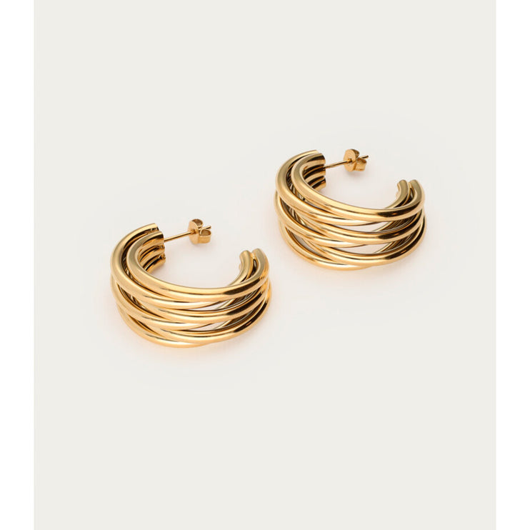 My Jewellery Smykker ørestikker Earrings with multi rows large