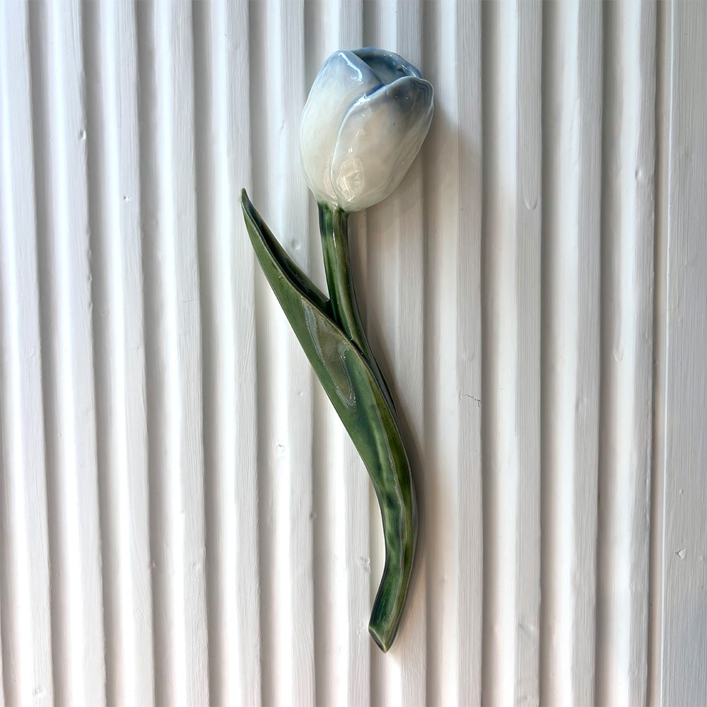 Odd Mud Keramik Tulipan Hvid Vægkunst #10