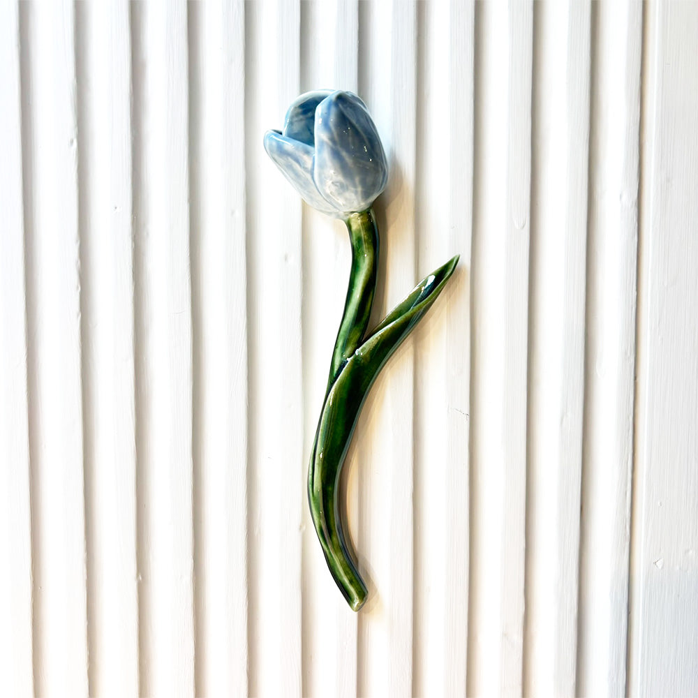 Odd Mud Keramik Tulipan Lyseblå Vægkunst #19