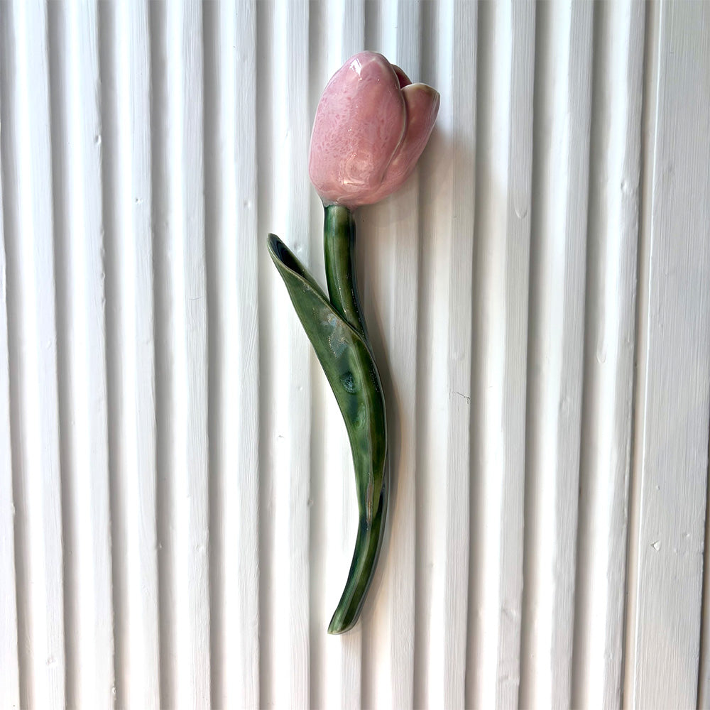 Odd Mud Keramik Tulipan Lyserød Vægkunst #9
