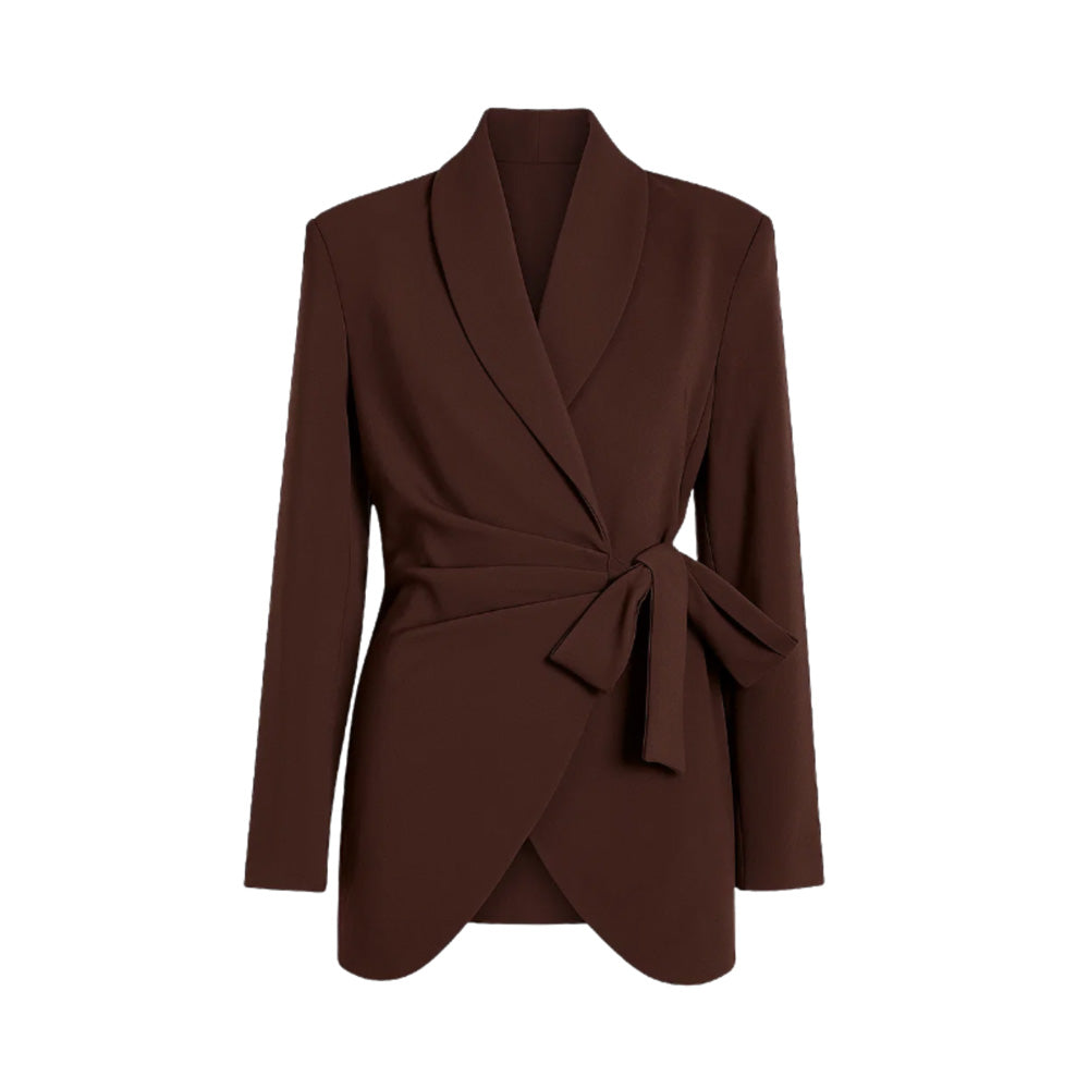 Opal Studio Sally Blazer Brun Bindebånd