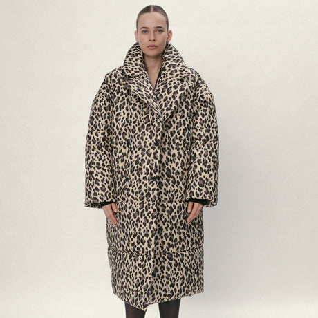 Sort oversized vatteret frakke fra Stella Nova