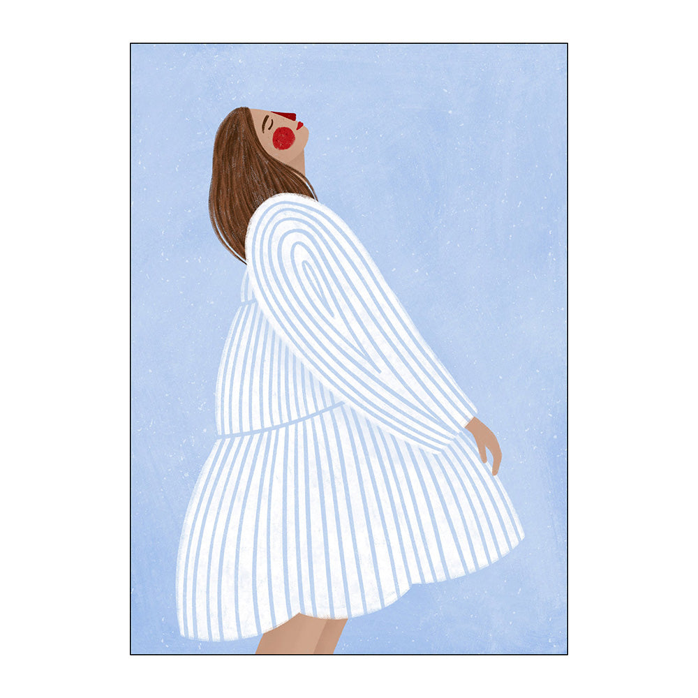 Poster & Frame Plakat Bea Muller 'The Woman With The Blue Stripes'