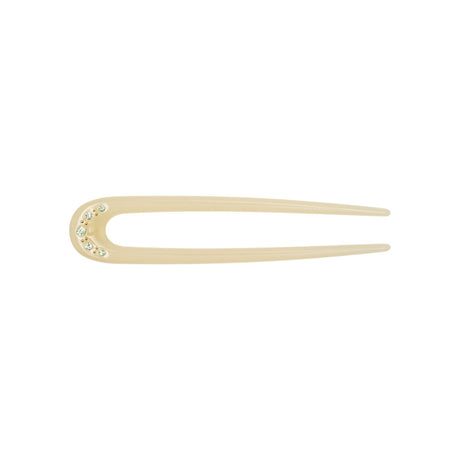 Sunny Crystal hårnål i Ivory fra Pico Copenhagen med fem dekorative krystaller.
