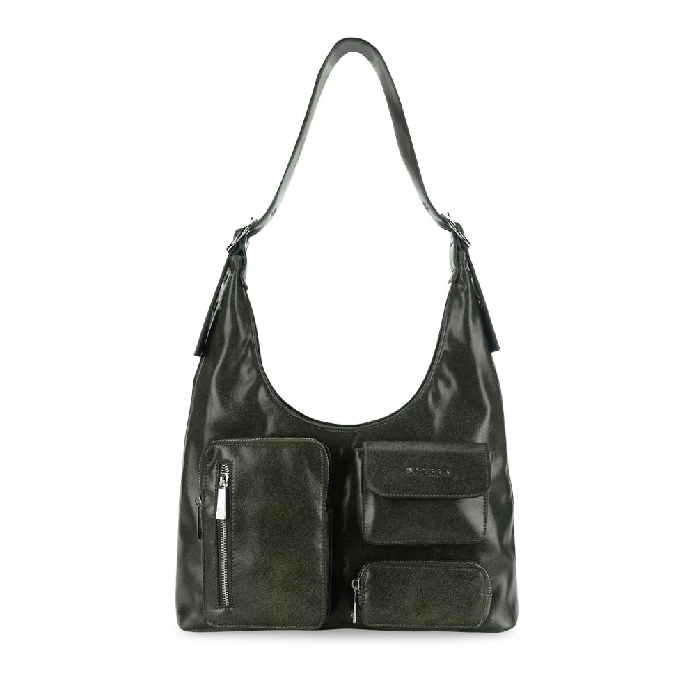 Silfen Nora Crossbody Taske Pine Forest Green