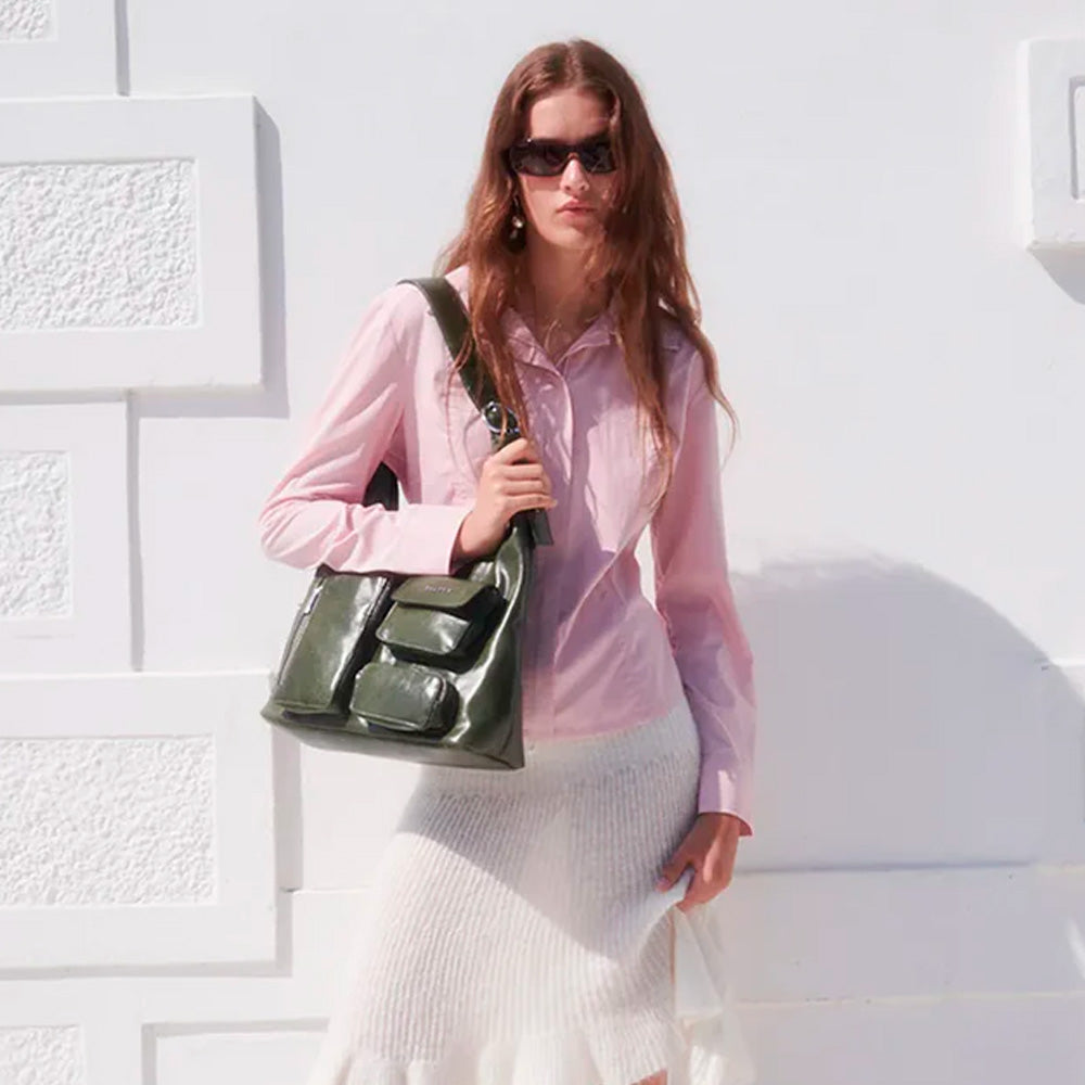 Silfen Nora Crossbody Taske Pine Forest Green