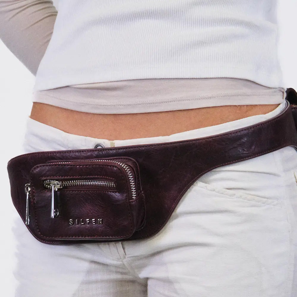 Silfen Studio Eliza Belt Plum Bæltetaske