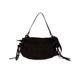 Silfen Studio Iris Moccha Mørkebrun Skuldertaske Ruskind