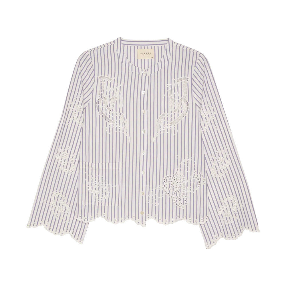 Sissel Edelbo Cecilie Shirt Purple Stripes