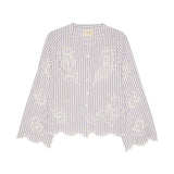 Sissel Edelbo Cecilie Shirt Purple Stripes