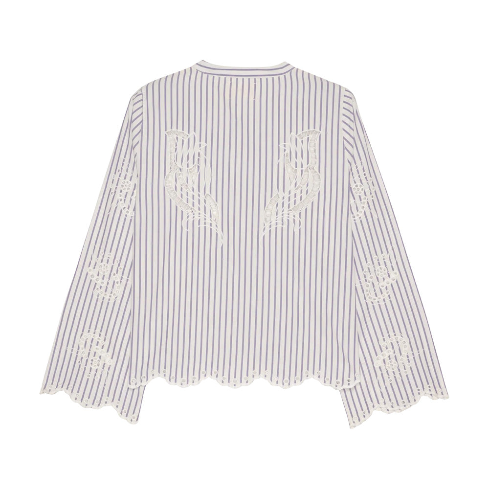 Sissel Edelbo Cecilie Shirt Purple Stripes