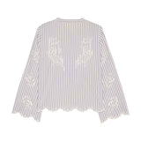 Sissel Edelbo Cecilie Shirt Purple Stripes