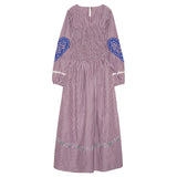 Sissel Edelbo Ivy Dress Purple Stripes